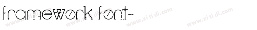 framework font字体转换